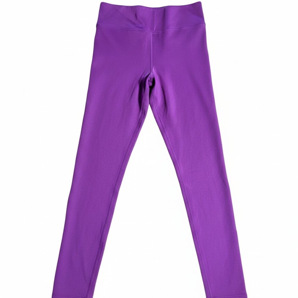 Nike One Girl's Leggings Tight Fit High Rise Full Length Purple Medium NWT
